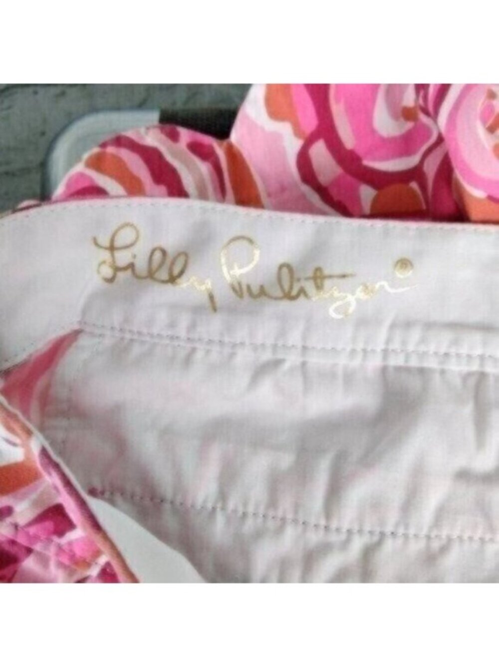 Lilly Pulitzer Buttercup Scalloped Pink Shorts Size 0 - Picture 3 of 7